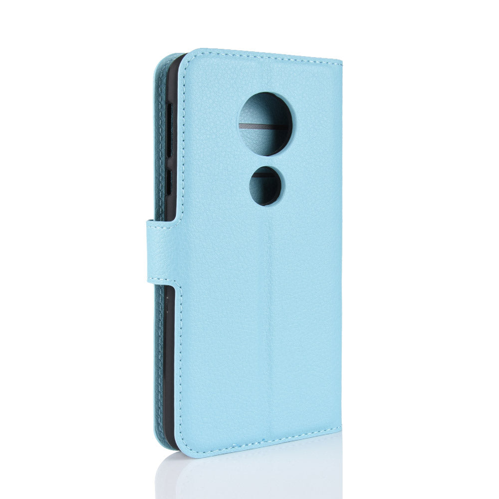 Moto E5/G6Play Pu Wallet Case [Lightblue]