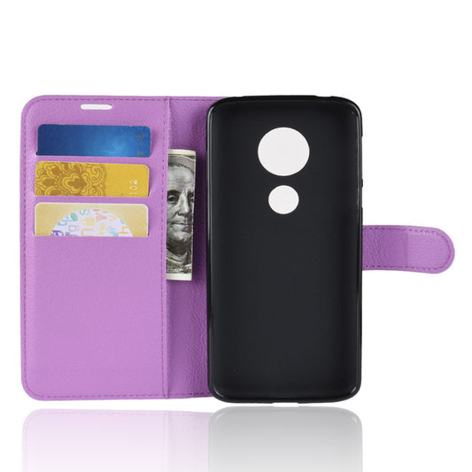 Moto E5/G6Play Pu Wallet Case [Purple]