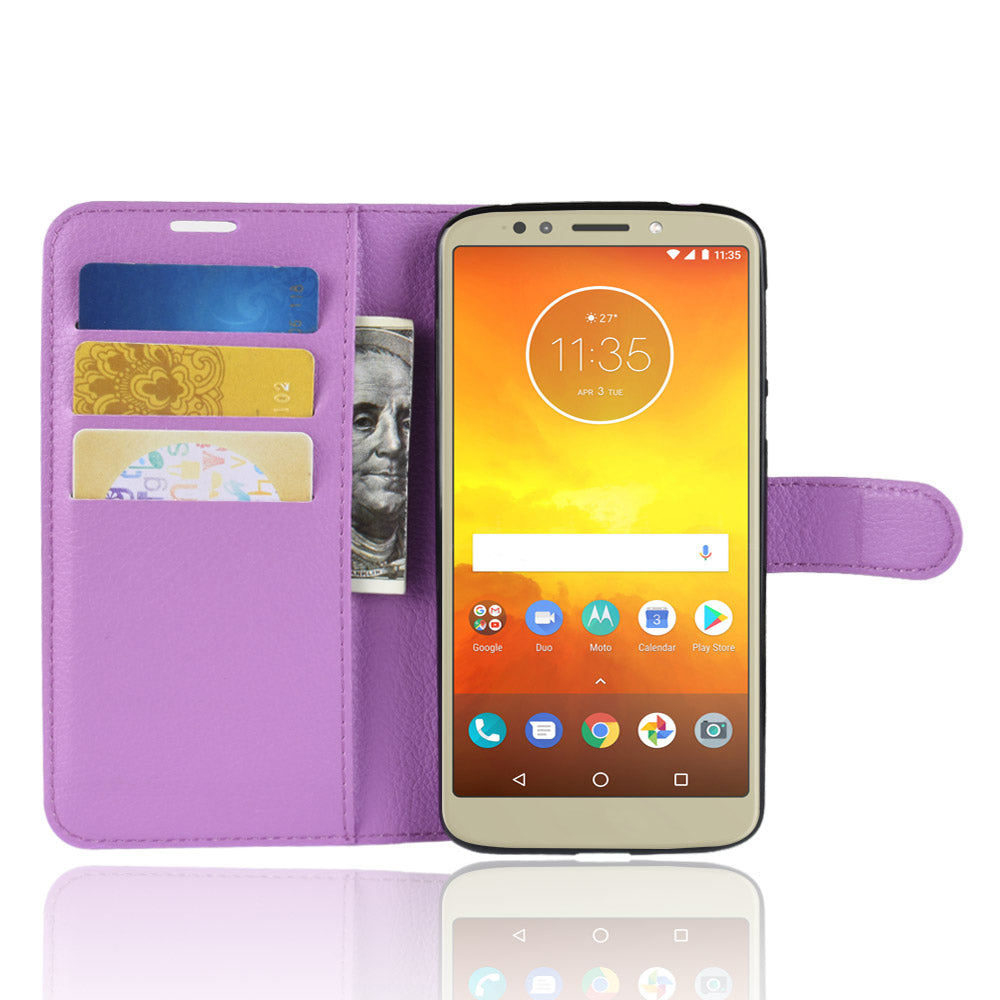 Moto E5/G6Play Pu Wallet Case [Purple]