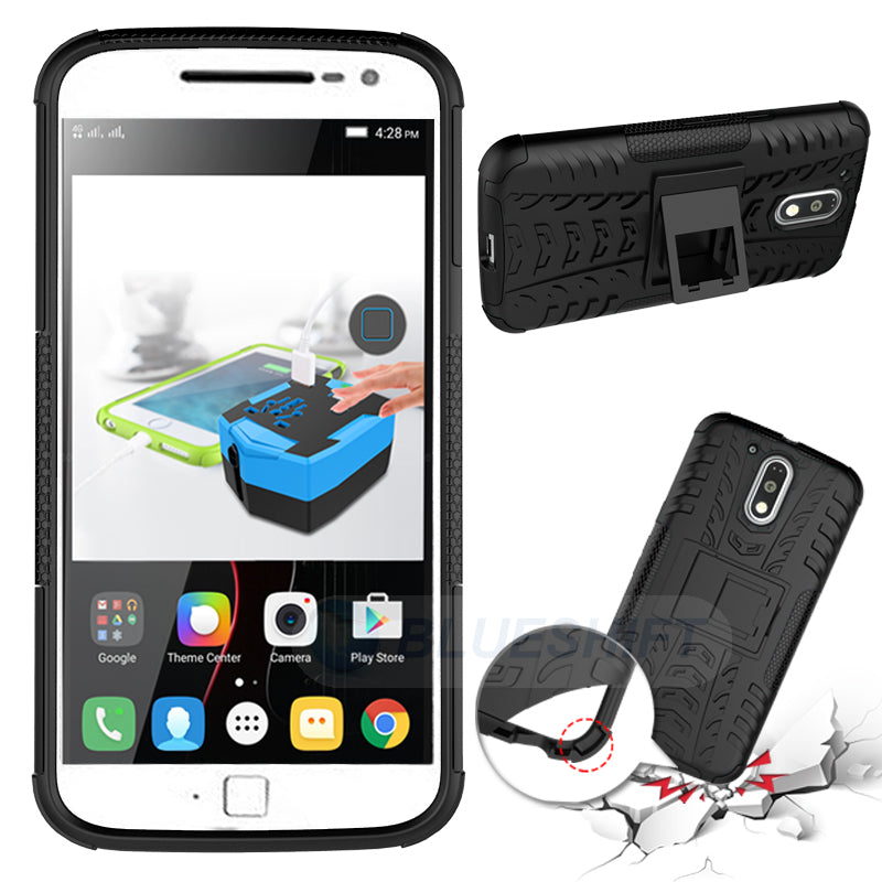 Moto G4/G4Plus Heavy Duty Case Black