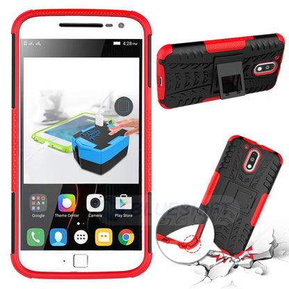 Moto G4/G4Plus Heavy Duty Case Red