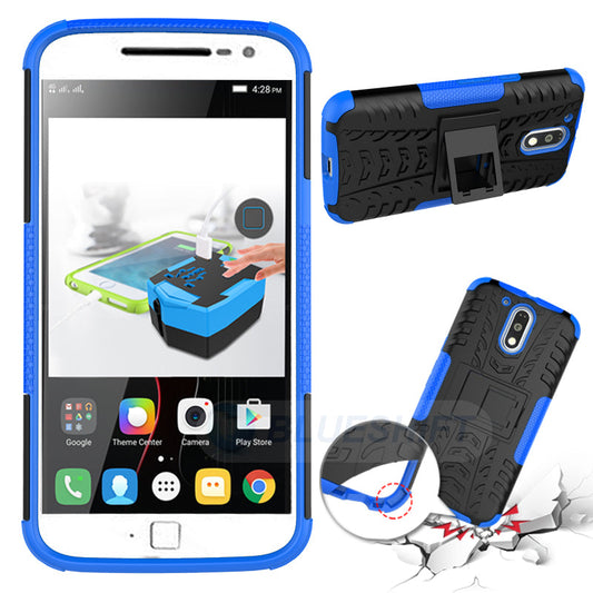 Moto G4/G4Plus Heavy Duty Case Blue