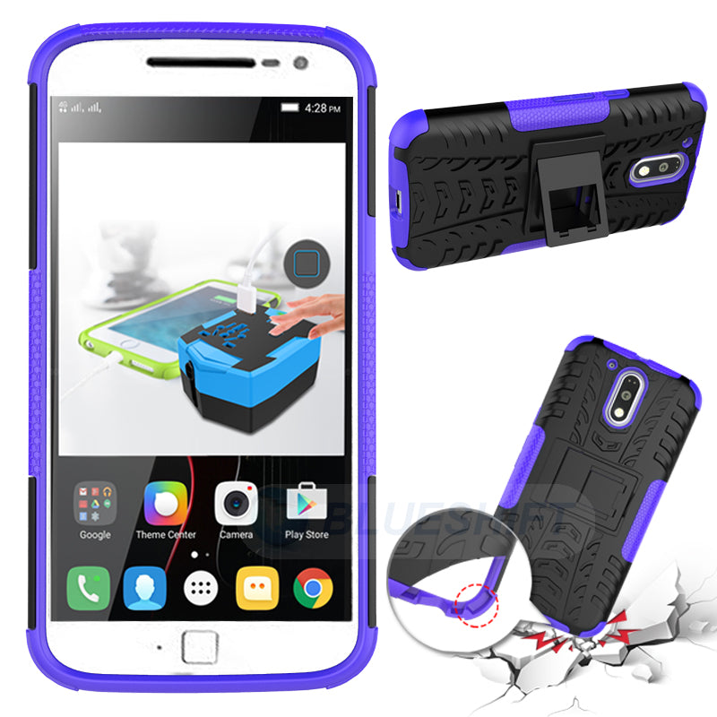 Moto G4/G4Plus Heavy Duty Case Purple