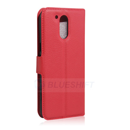 Moto G4/G4Plus Pu Wallet Case [Red]
