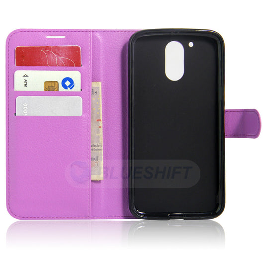 Moto G4/G4Plus Pu Wallet Case [Purple]