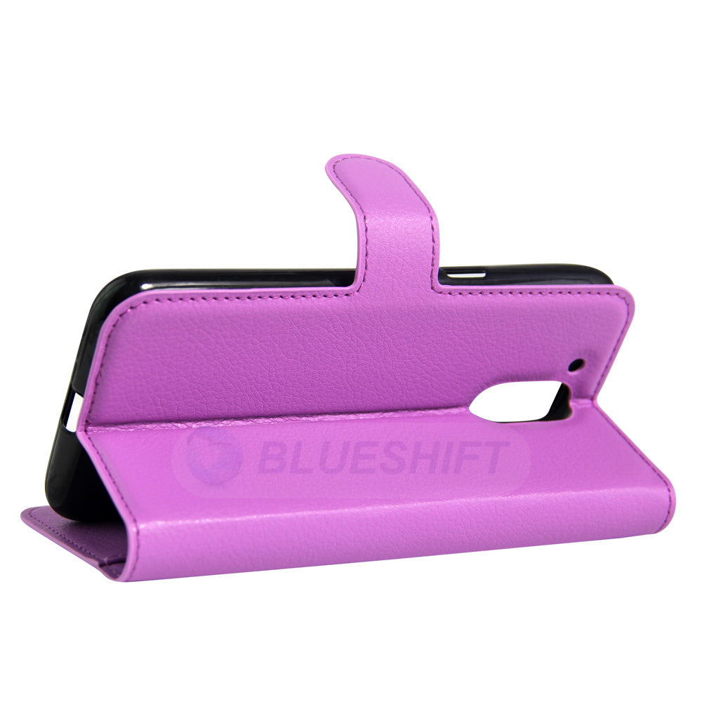 Moto G4/G4Plus Pu Wallet Case [Purple]