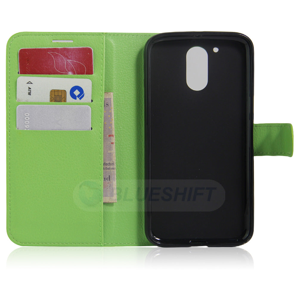 Moto G4/G4Plus Pu Wallet Case [Green]