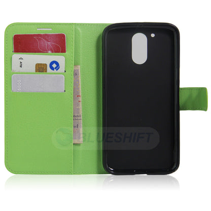 Moto G4/G4Plus Pu Wallet Case [Green]