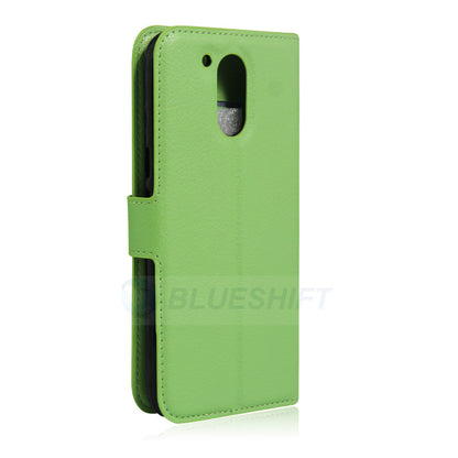 Moto G4/G4Plus Pu Wallet Case [Green]
