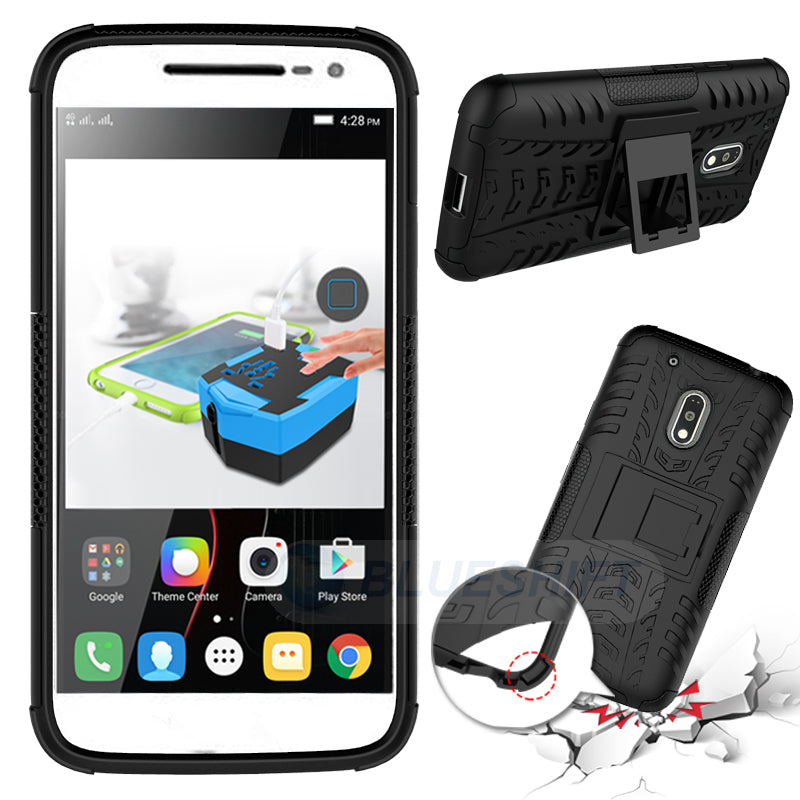 Moto G4 Play Heavy Duty Case Black