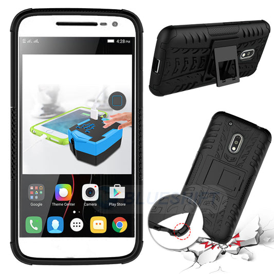 Moto G4 Play Heavy Duty Case Black