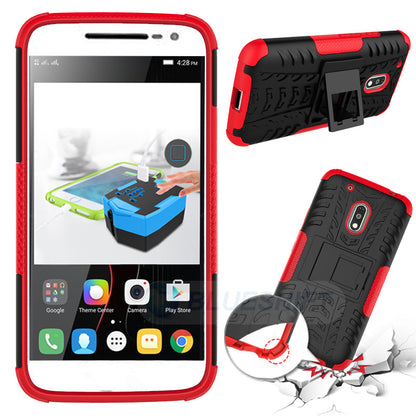 Moto G4 Play Heavy Duty Case Red