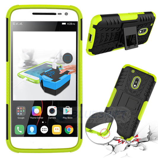Moto G4 Play Heavy Duty Case Green