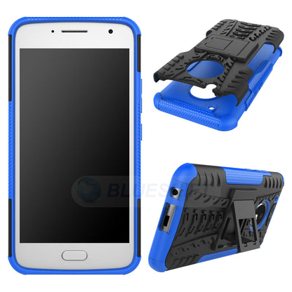 Moto G5 Plus Heavy Duty Case Blue
