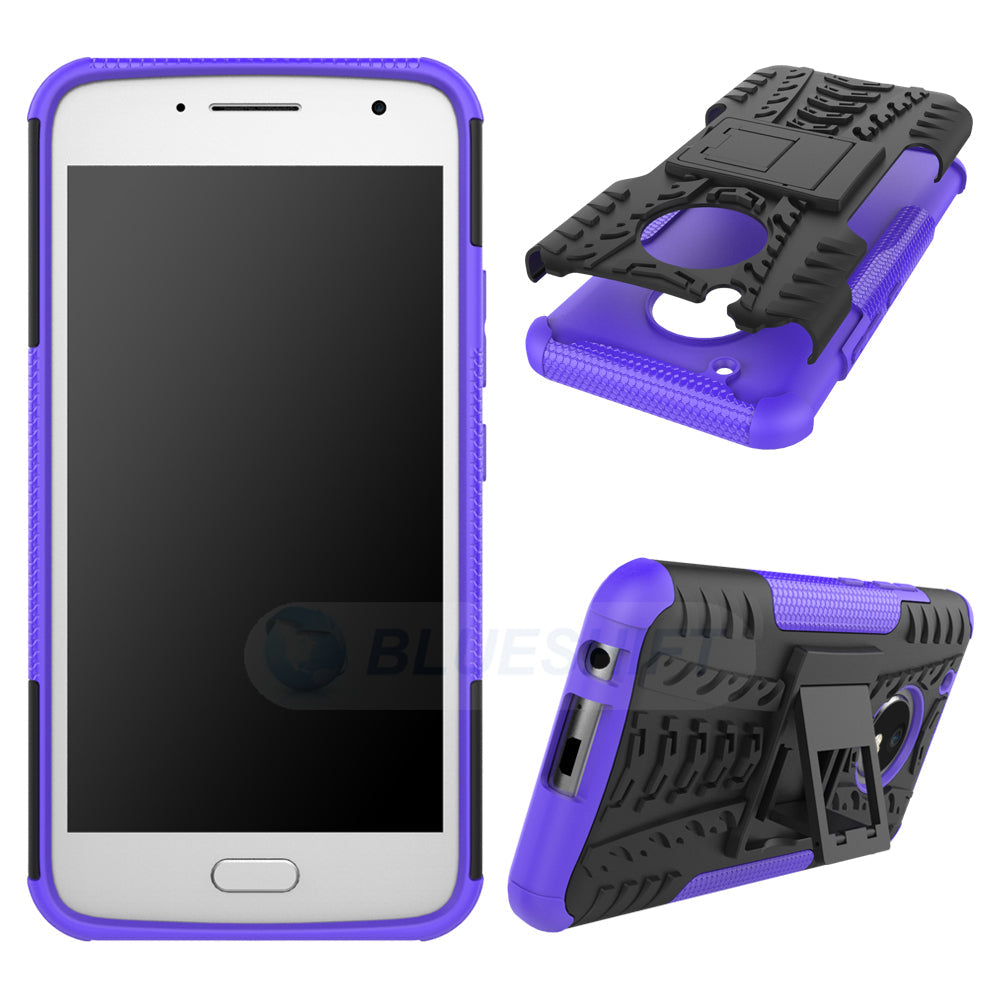 Moto G5 Plus Heavy Duty Case Purple