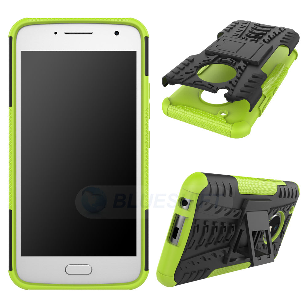 Moto G5 Plus Heavy Duty Case Green