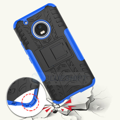 Moto G5 Plus Heavy Duty Case Blue