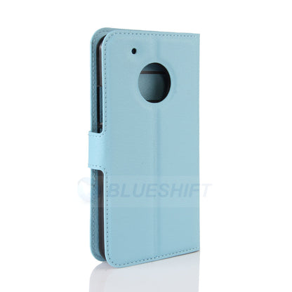 Moto G5 Plus Pu Wallet Case [Lightblue]