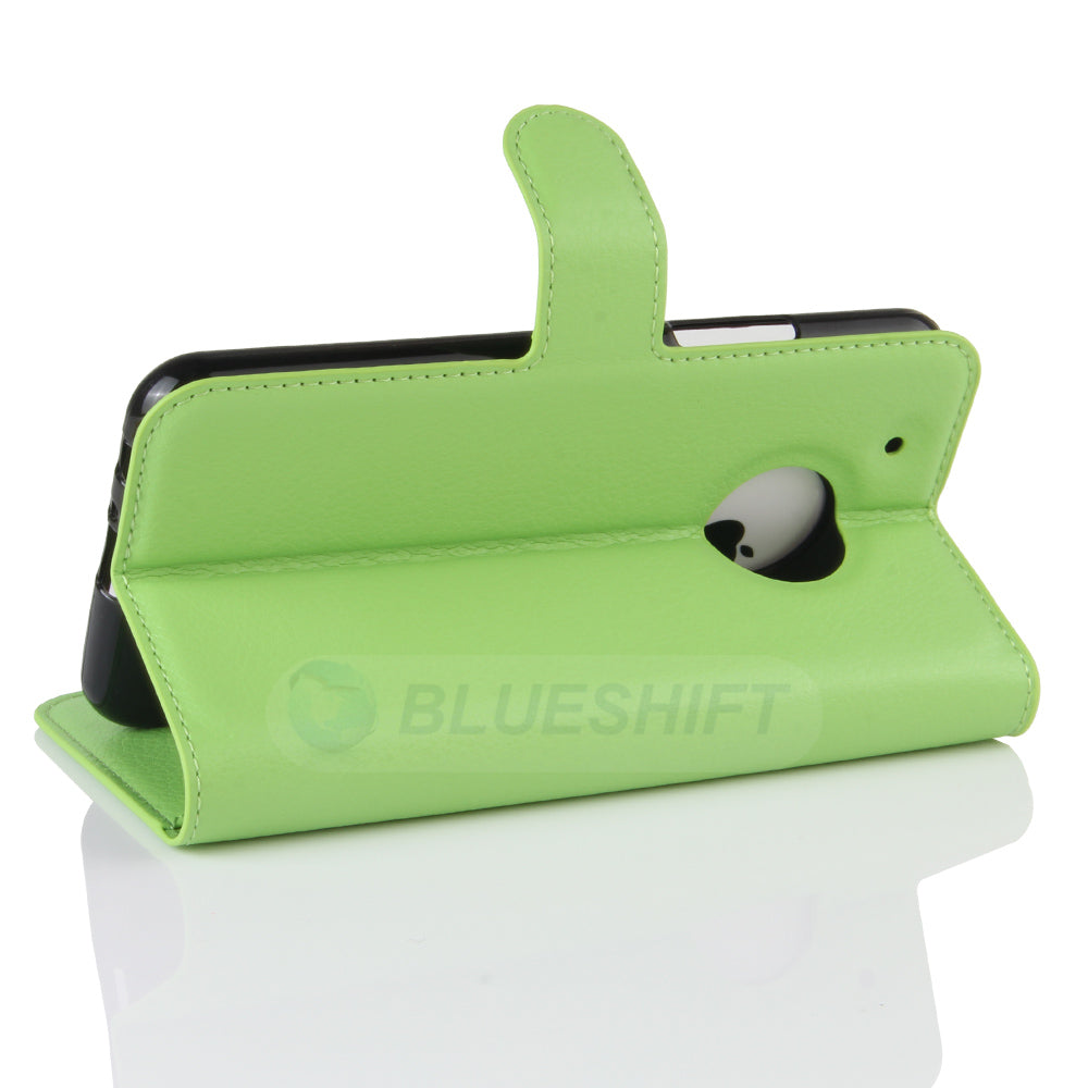 Moto G5 Plus Pu Wallet Case [Green]