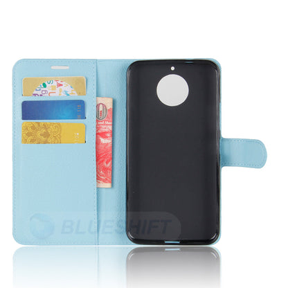 Moto G5S Pu Wallet Case [Lightblue]