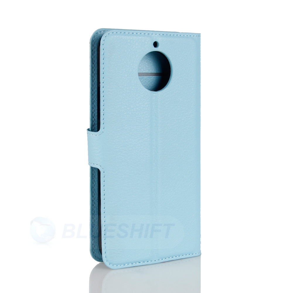 Moto G5S Pu Wallet Case [Lightblue]