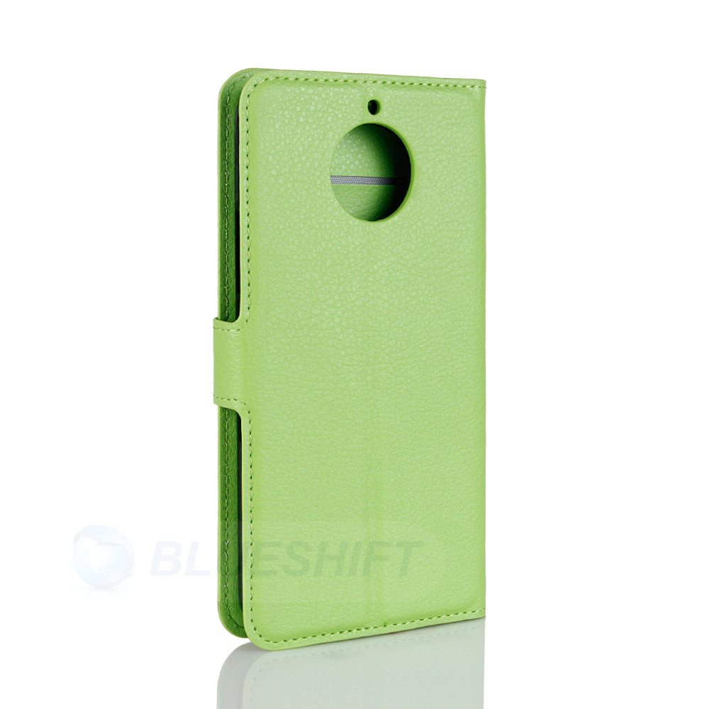 Moto G5S Pu Wallet Case [Green]