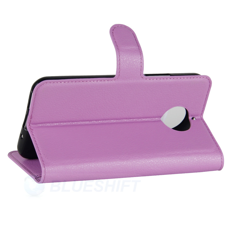 Moto G5S Plus Pu Wallet Case [Purple]