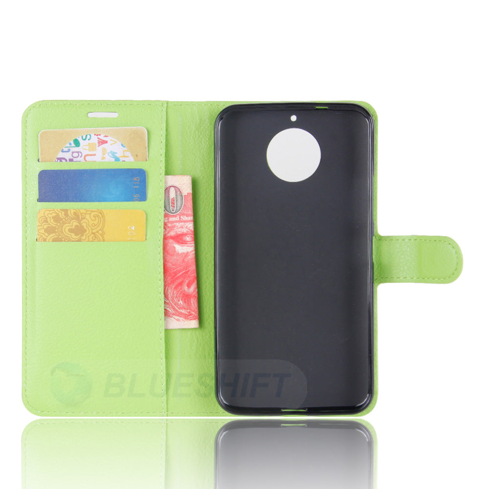 Moto G5S Plus Pu Wallet Case [Green]