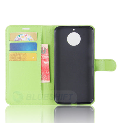 Moto G5S Plus Pu Wallet Case [Green]
