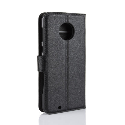 Moto G6 Pu Wallet Case [Black]