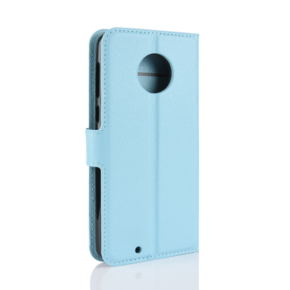 Moto G6 Pu Wallet Case [Lightblue]