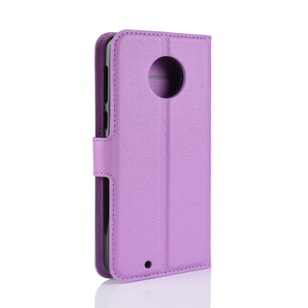 Moto G6 Pu Wallet Case [Purple]