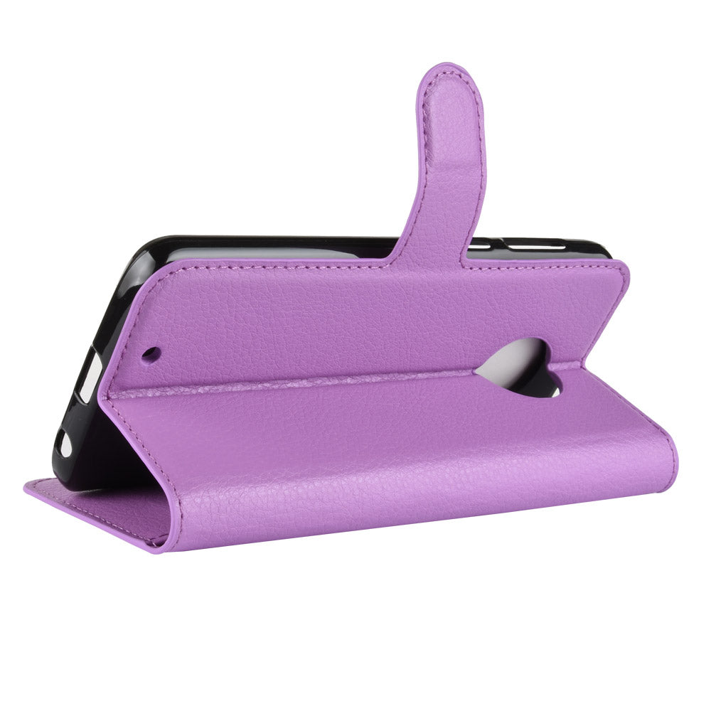 Moto G6 Pu Wallet Case [Purple]