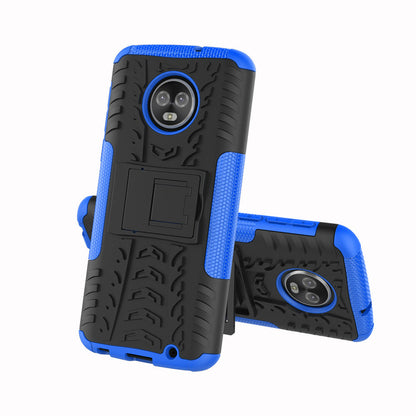 Moto G6 Plus Heavy Duty Case Blue