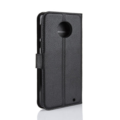 Moto G6 Plus Pu Wallet Case [Black]