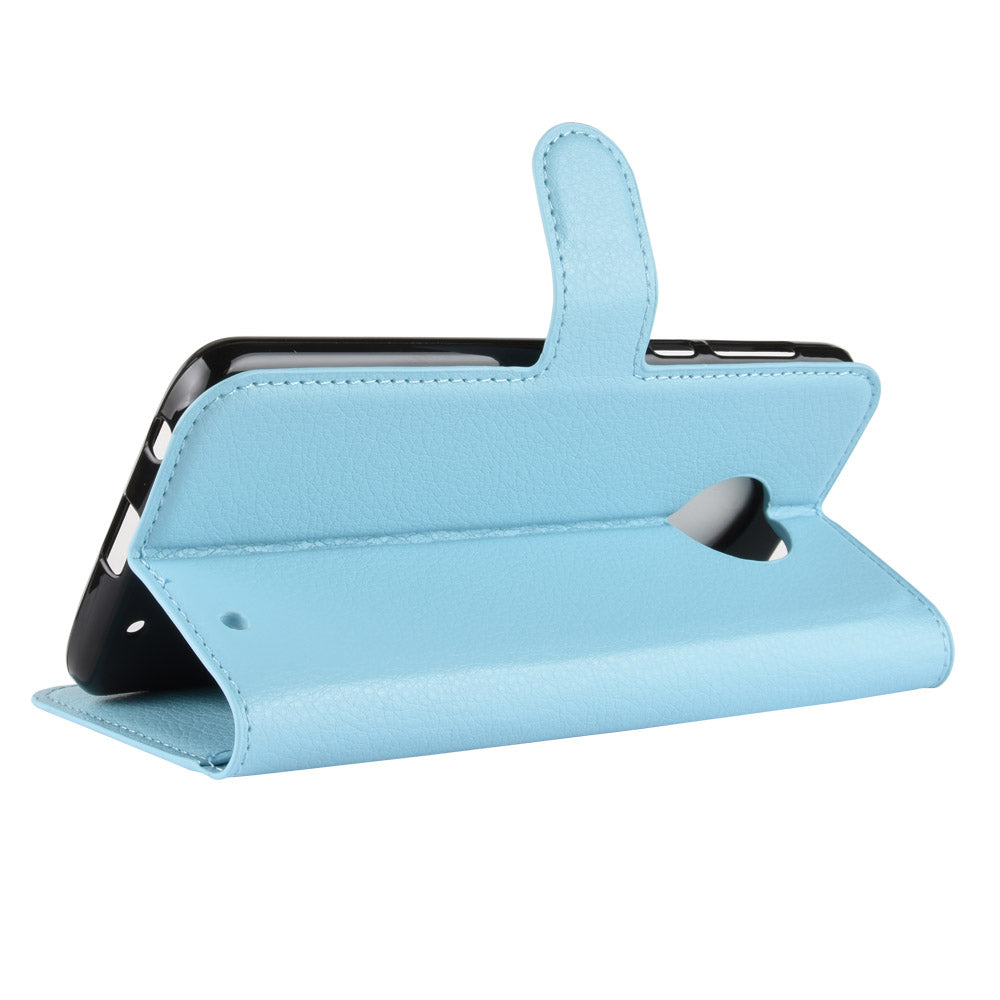 Moto G6 Plus Pu Wallet Case [Lightblue]