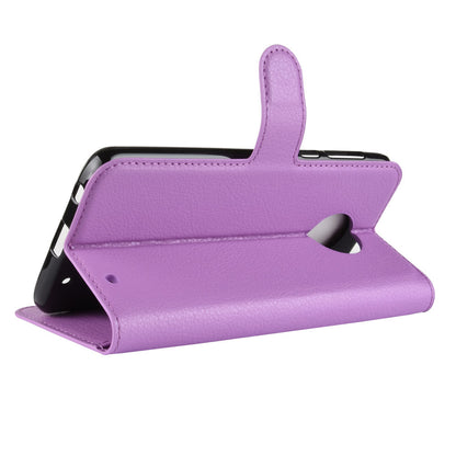 Moto G6 Plus Pu Wallet Case [Purple]