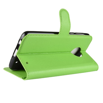 Moto G6 Plus Pu Wallet Case [Green]