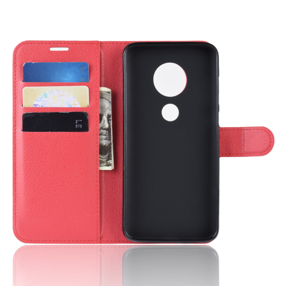 Moto G7/G7Plus Pu Wallet Case [Red]