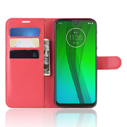Moto G7/G7Plus Pu Wallet Case [Red]