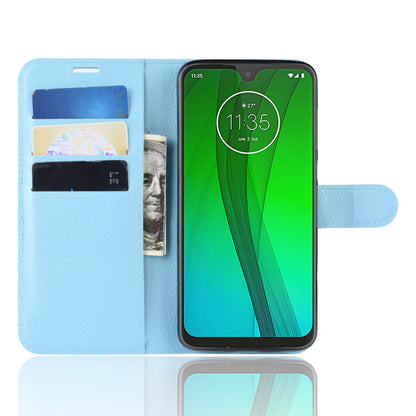 Moto G7/G7Plus Pu Wallet Case [Lightblue]