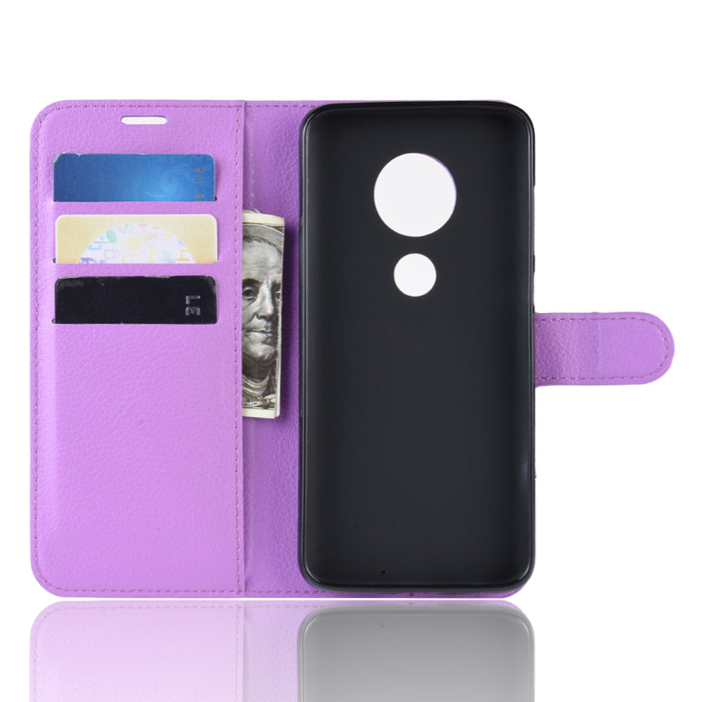 Moto G7/G7Plus Pu Wallet Case [Purple]