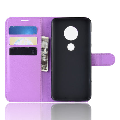 Moto G7/G7Plus Pu Wallet Case [Purple]