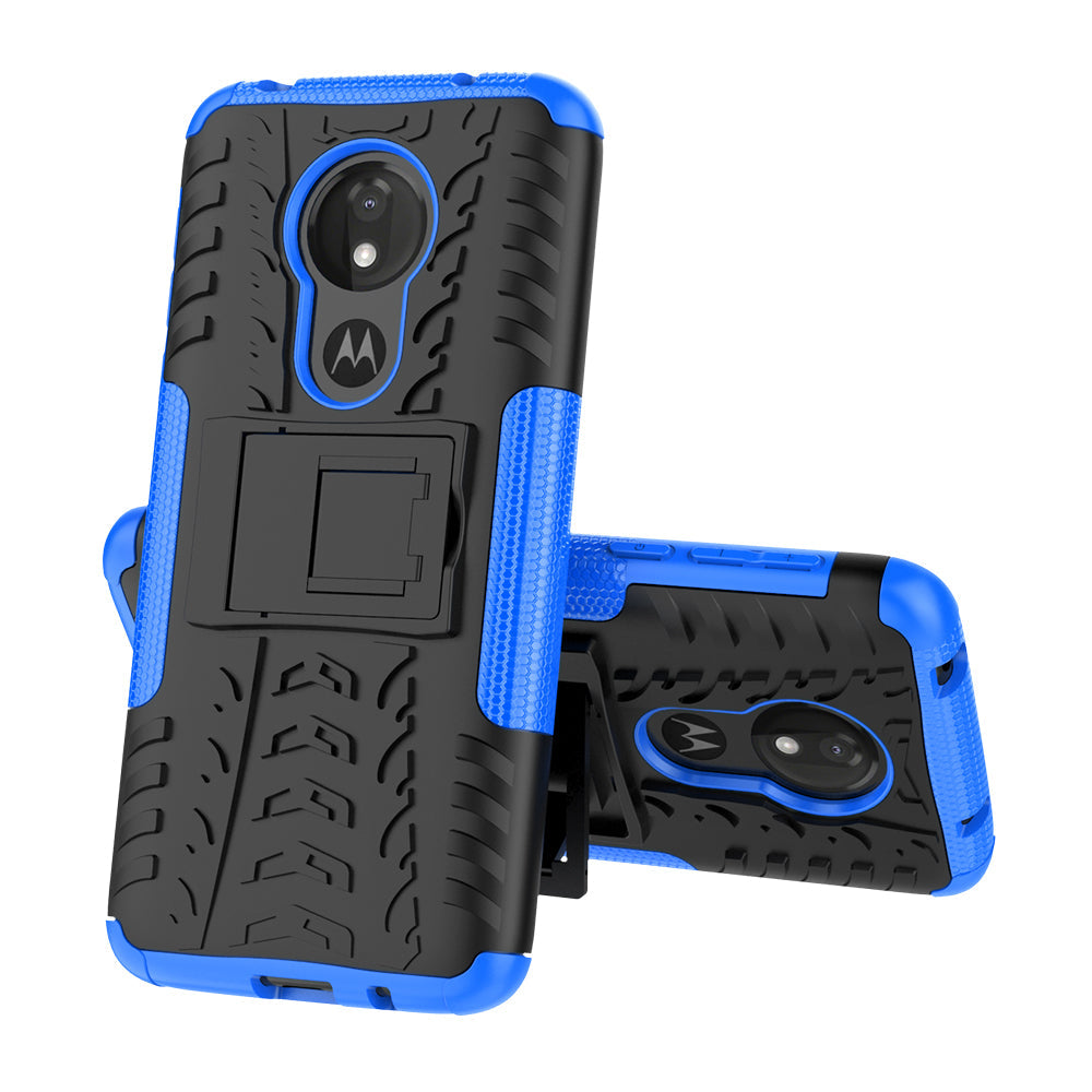 Moto G7 Power Heavy Duty Case Blue