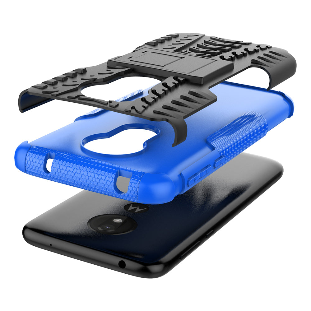 Moto G7 Power Heavy Duty Case Blue