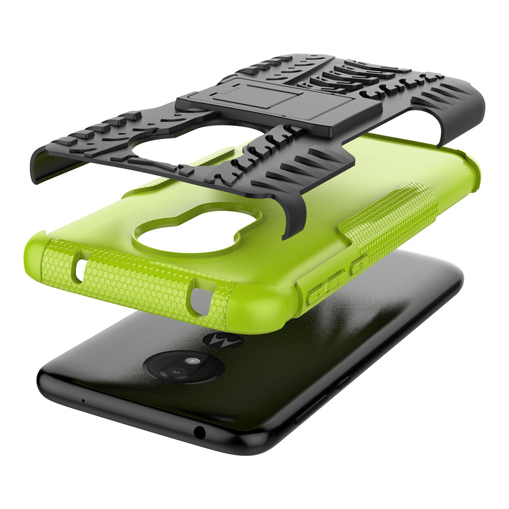 Moto G7 Power Heavy Duty Case Green