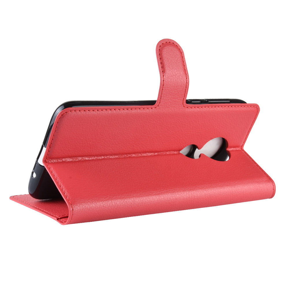 Moto G7 Power Pu Wallet Case [Red]