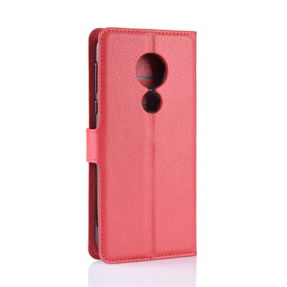 Moto G7 Power Pu Wallet Case [Red]