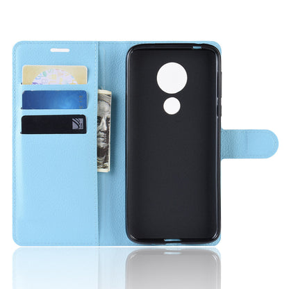 Moto G7 Power Pu Wallet Case [Lightblue]