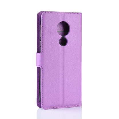 Moto G7 Power Pu Wallet Case [Purple]